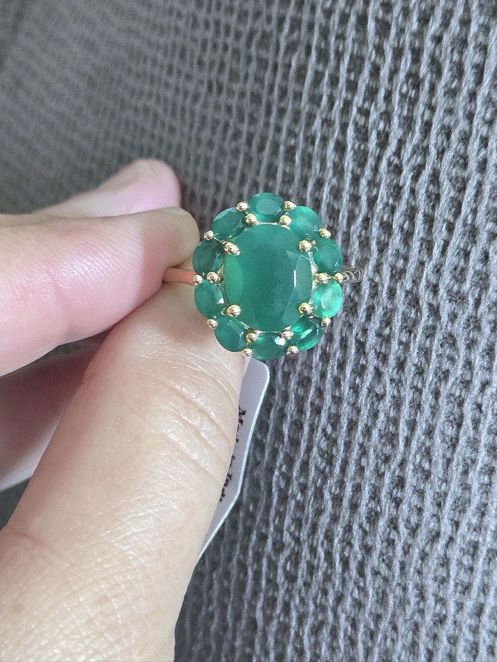 Shivam Green💚 Onyx Flower🌸 Ring💍 - Picture 15 of 16